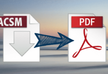 Convert ACSM to PDF