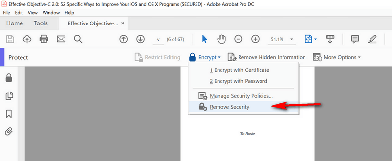 Desproteger um PDF no Adobe Acrobat