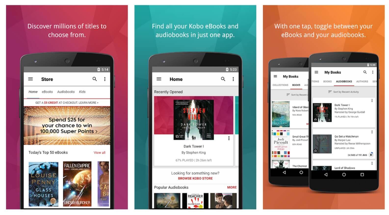 Android Kobo Bækur