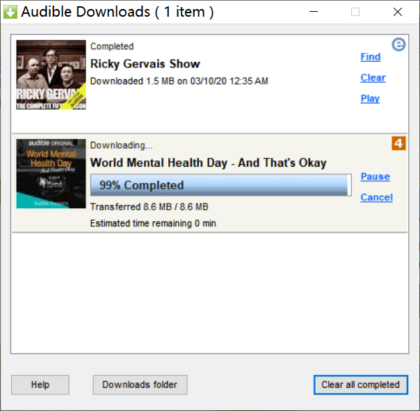 download audible files via audible download manager