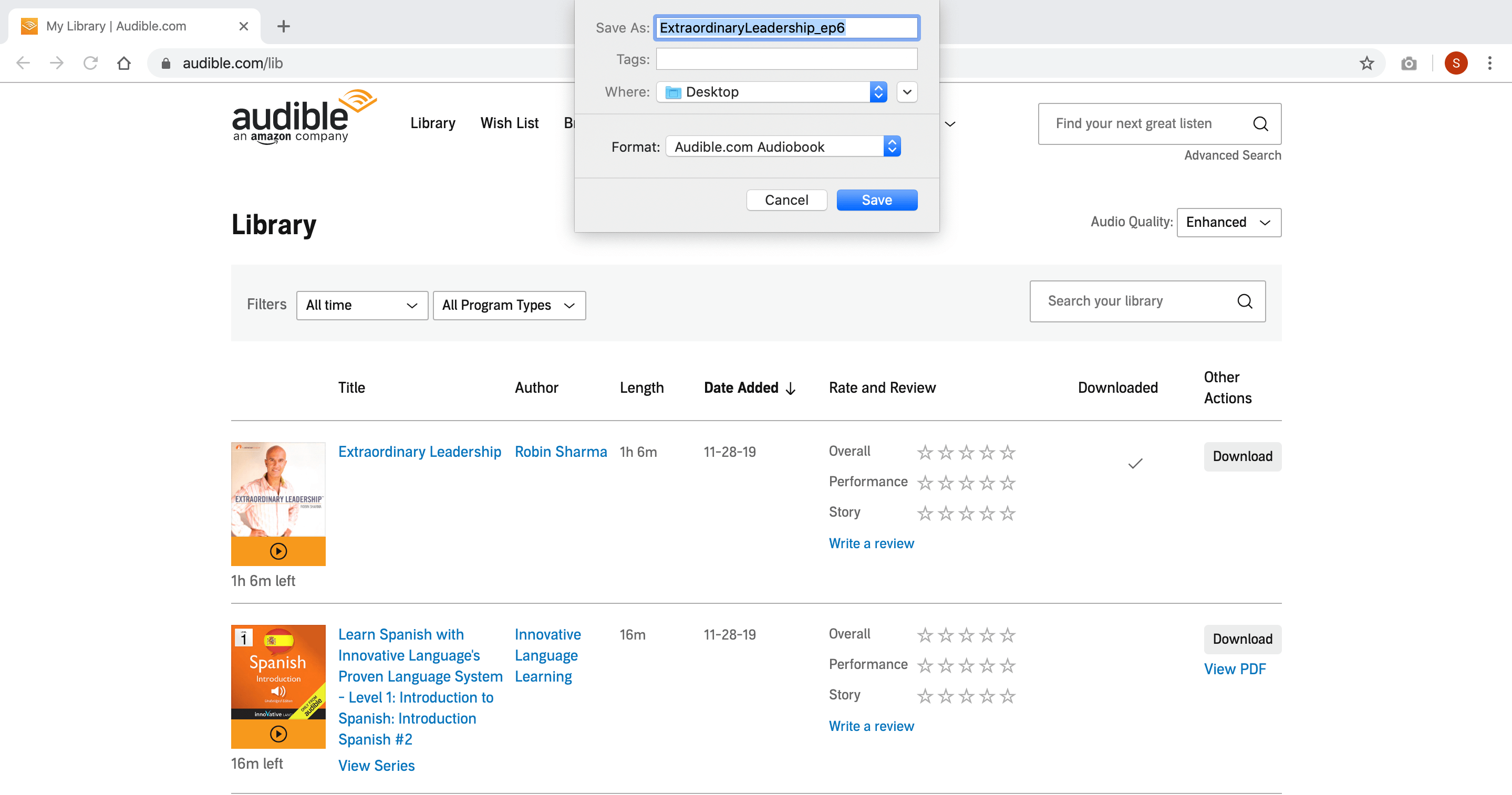 audible converter free mac