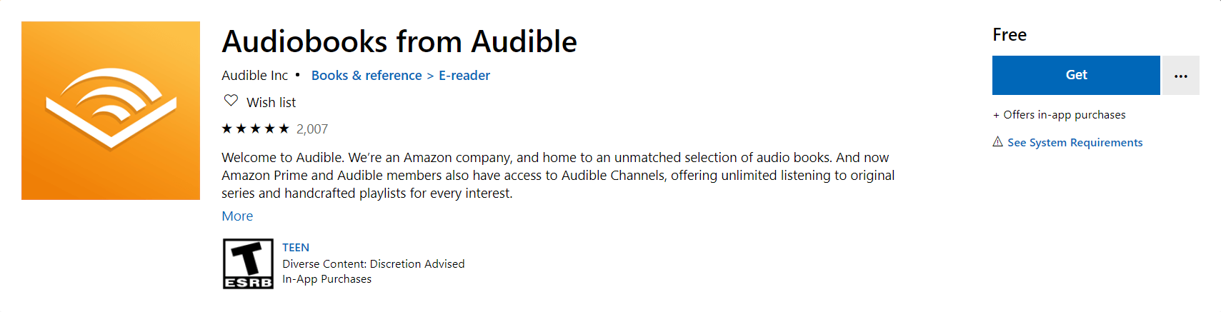 audible app for windows 10