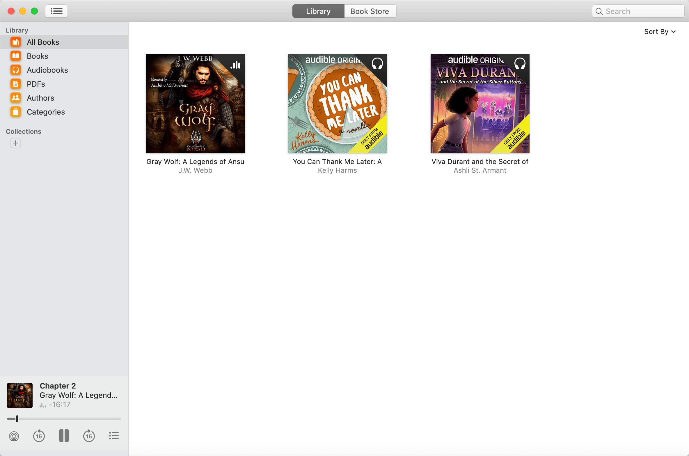 Read Audible Audiobooks in Books for Mac