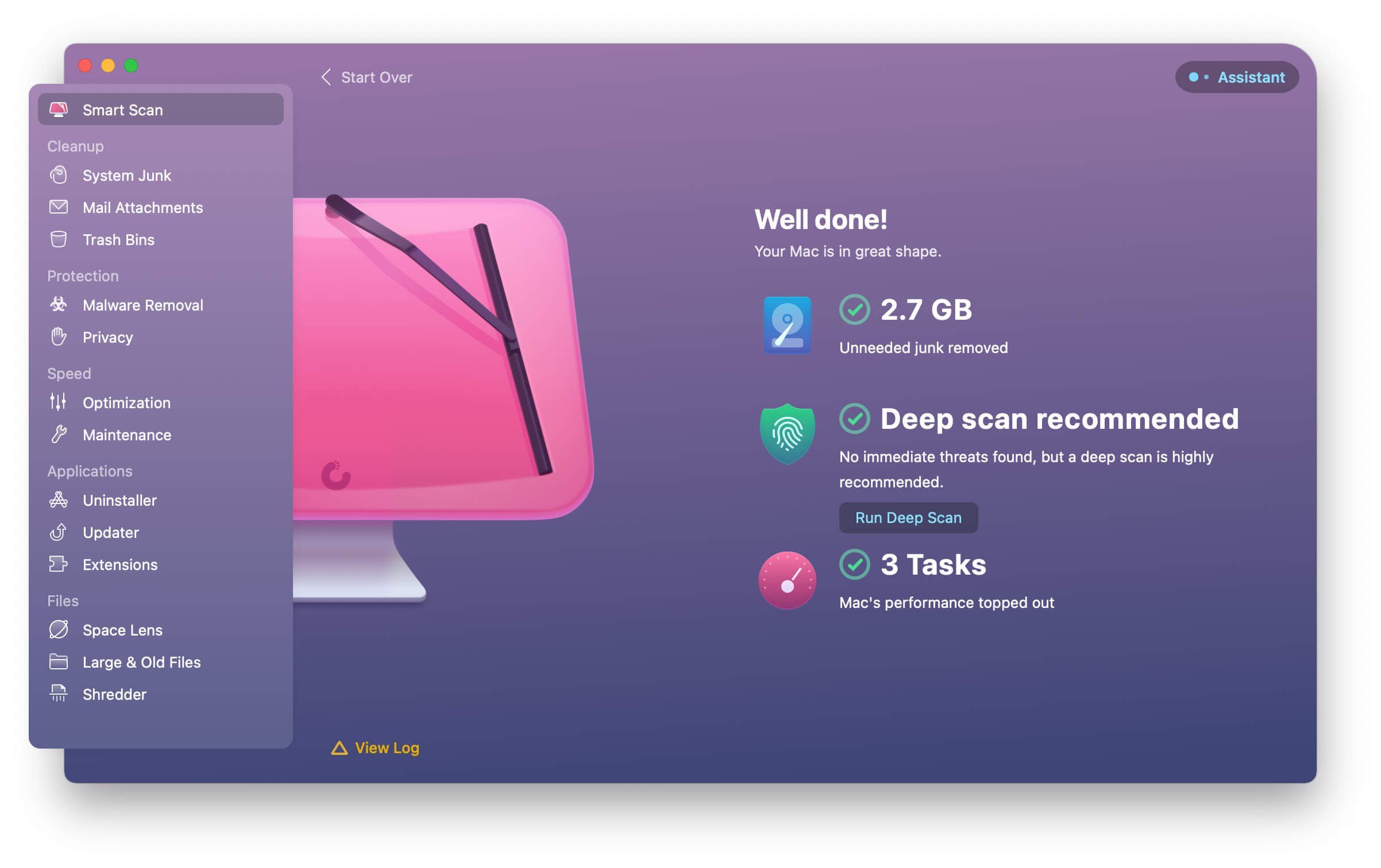 Use CleanMyMac X to Free Up Mac Space and Clear Mac Disk