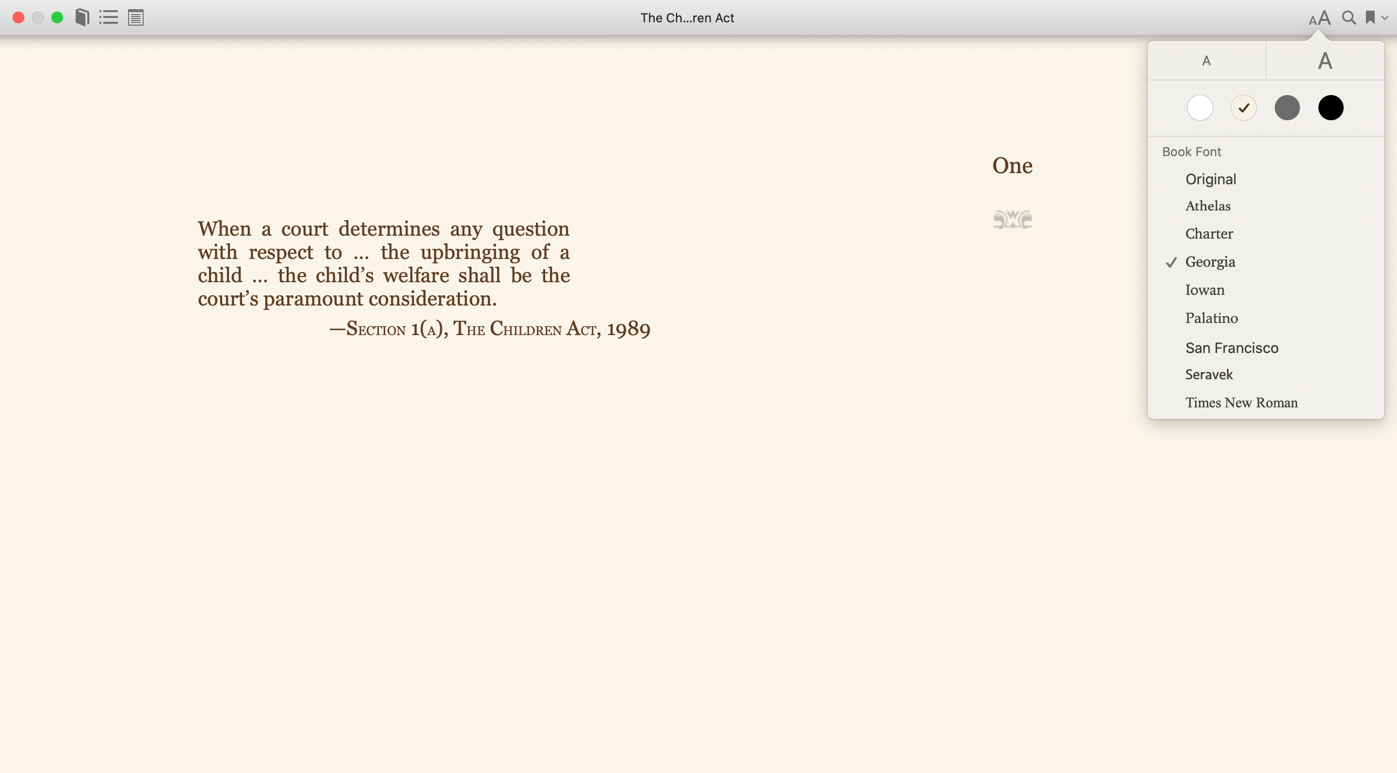 customize fonts in apple books on mac