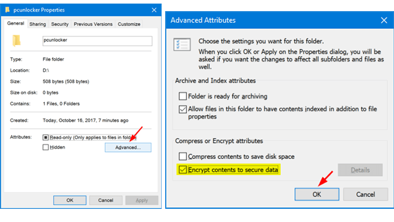 Užšifruokite turinį, kad apsaugotumėte duomenis sistemoje „Windows 10“.