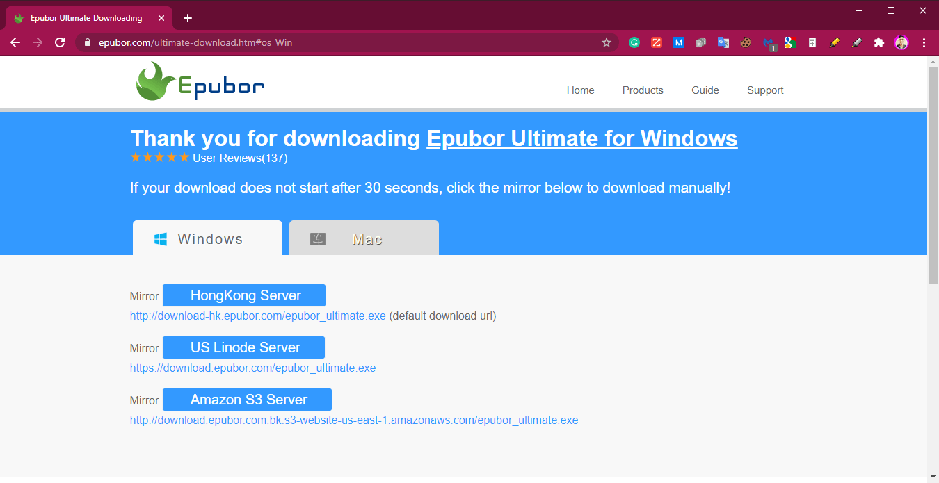 go to epubor website to download the app