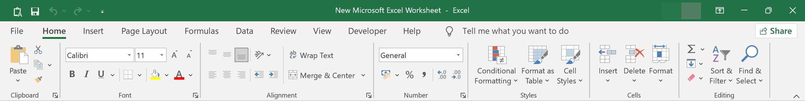 Go to the File Tab of Excel
