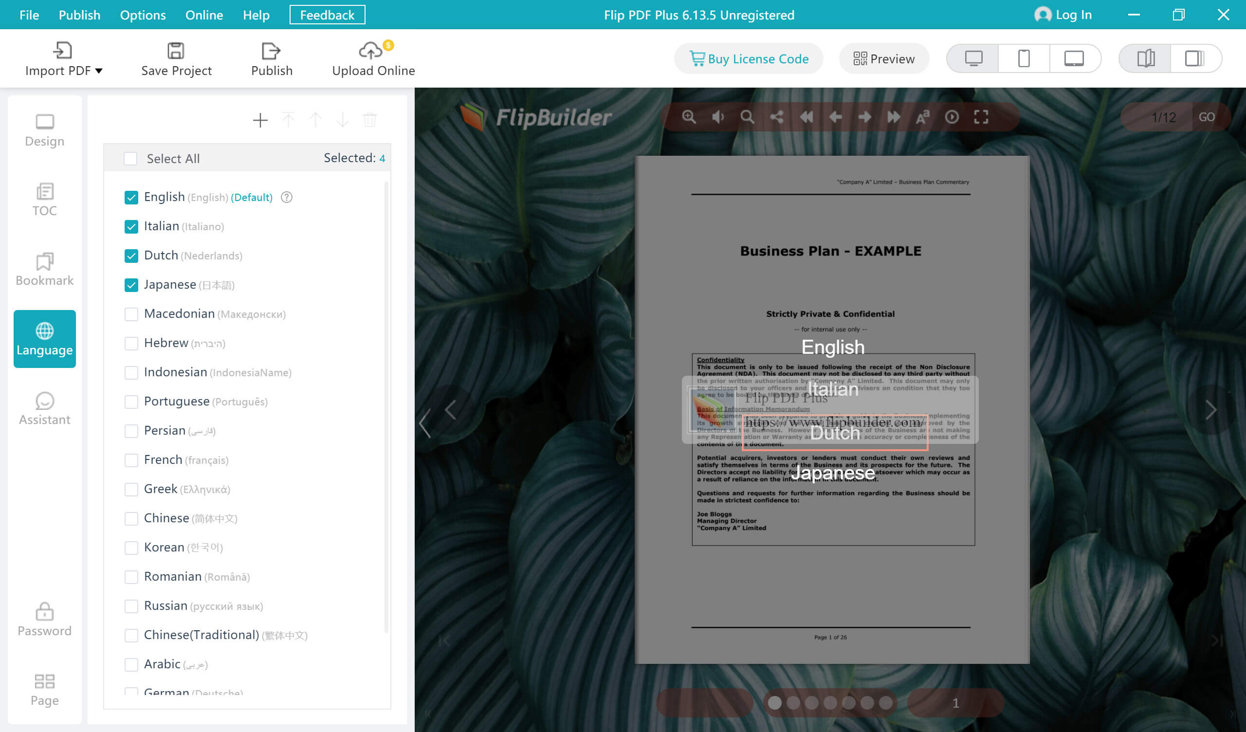 Add Tooltips et Pop-Ups Windows Linguae pro Flipbook