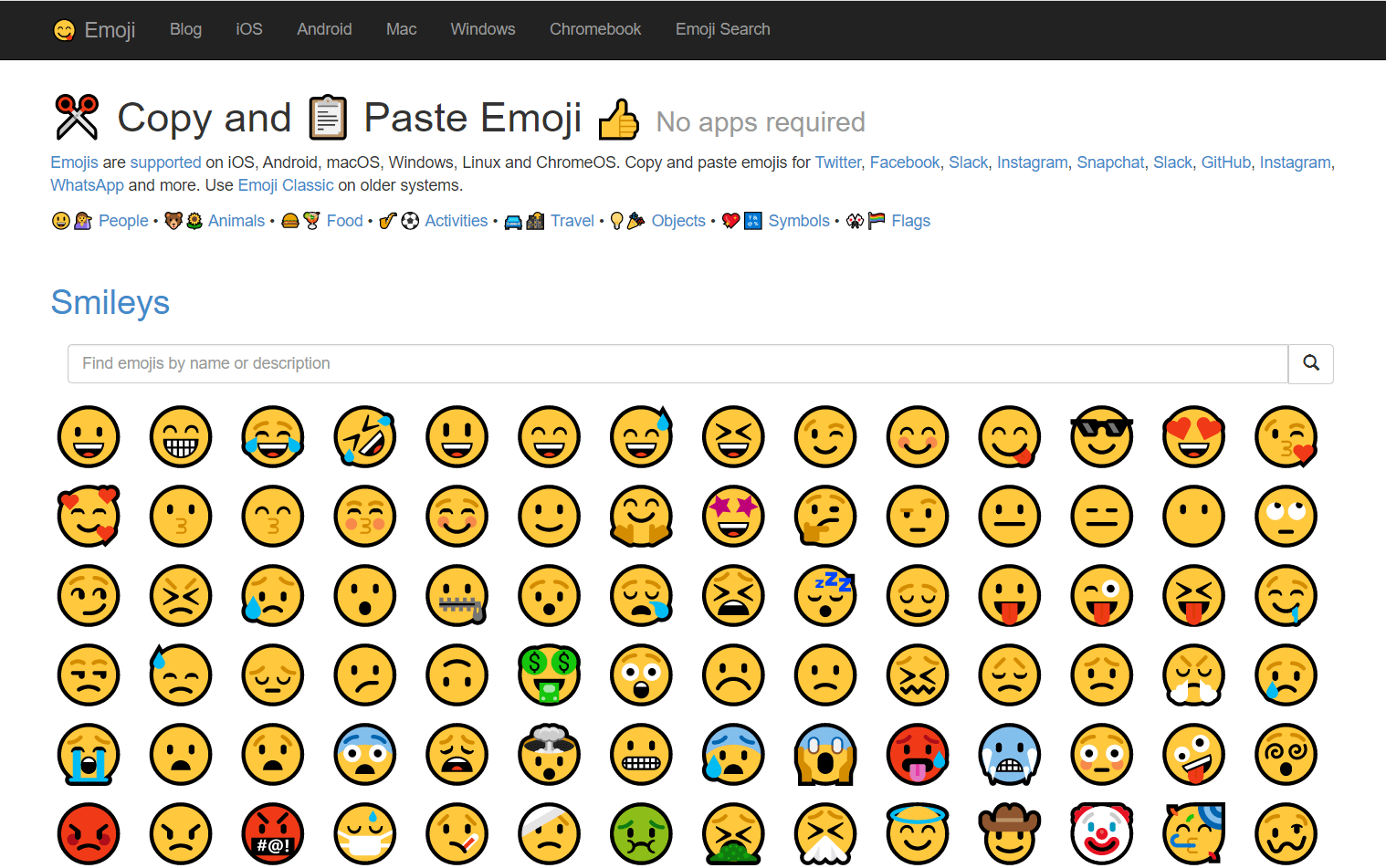 Получите Emoji All Emojis для копирования и вставки