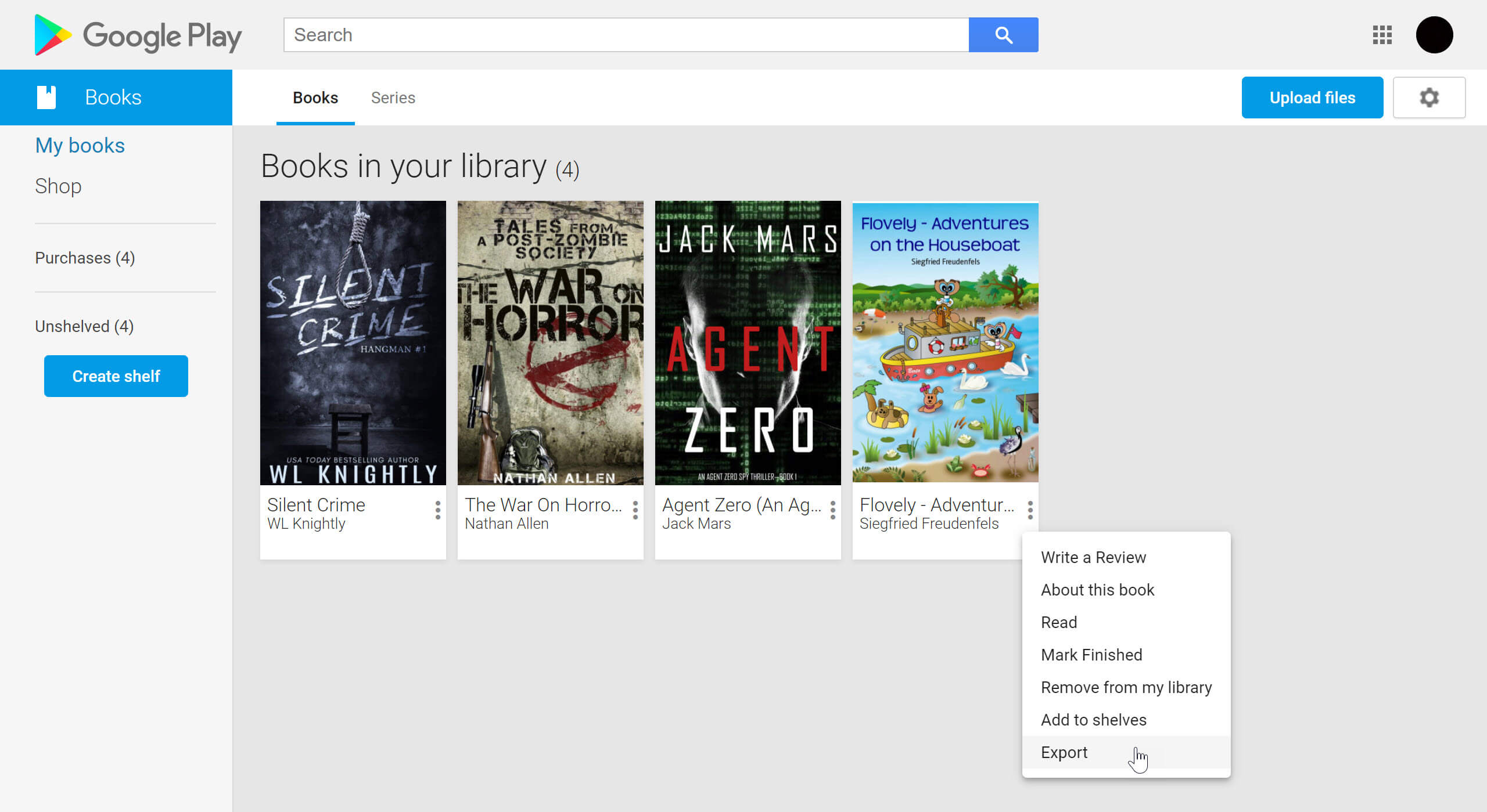 Download Books from Google Play Books