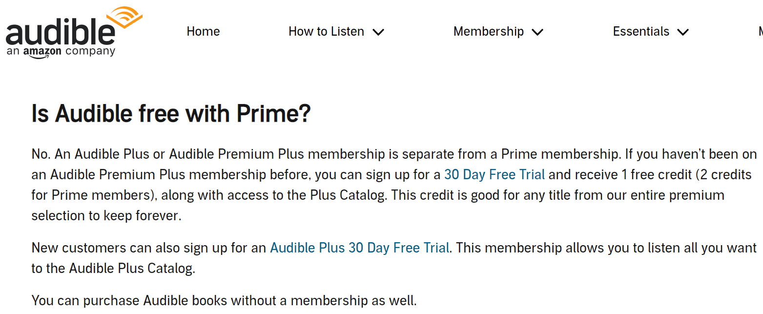 Je Audible zdarma s Prime
