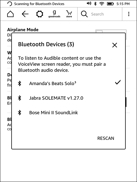 Pair Bluetooth Device with Your Kindle