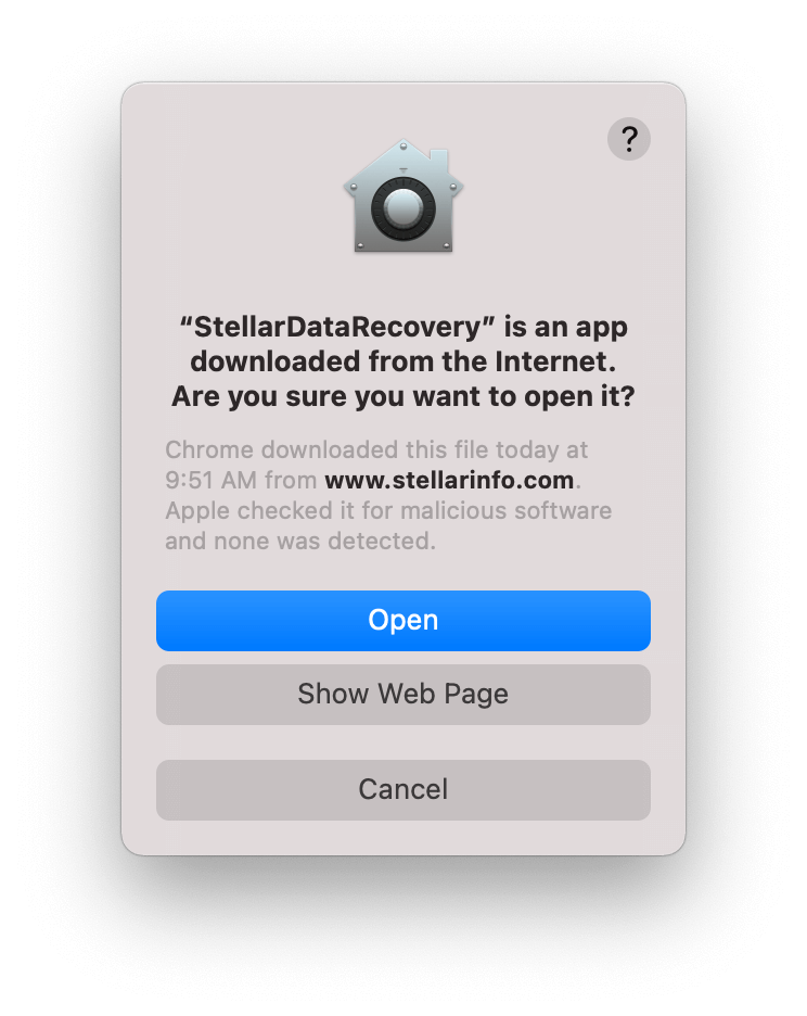 Open Stellar Data Recovery on Mac