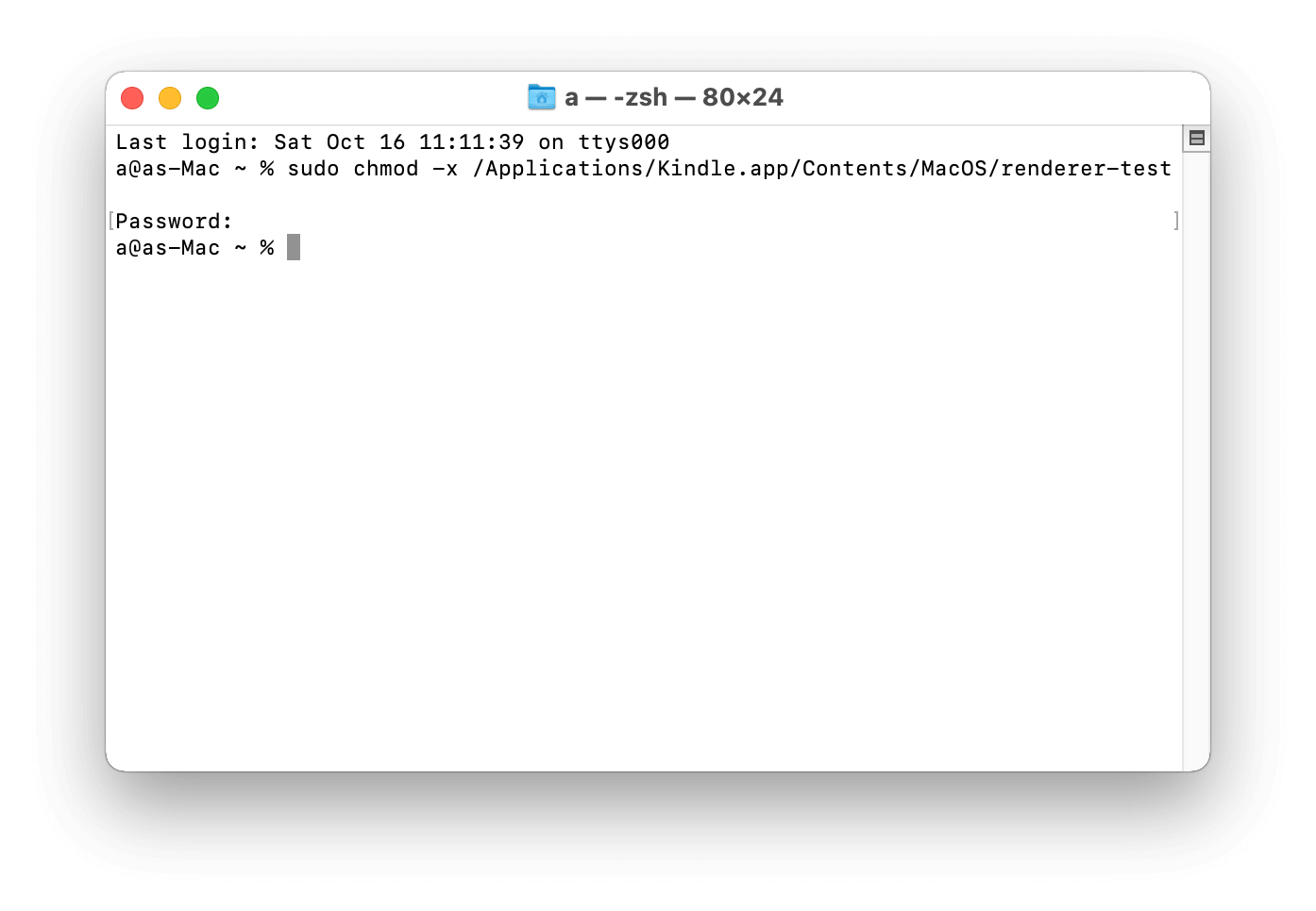 Run Codes in Mac Terminal to Prevent Kindle for Mac from Downloading KCR Books