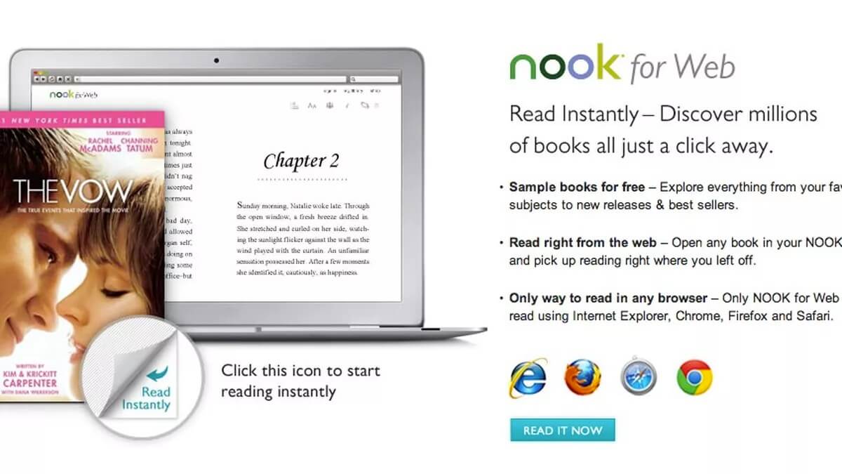 Use NOOK for Web to Read on Mac