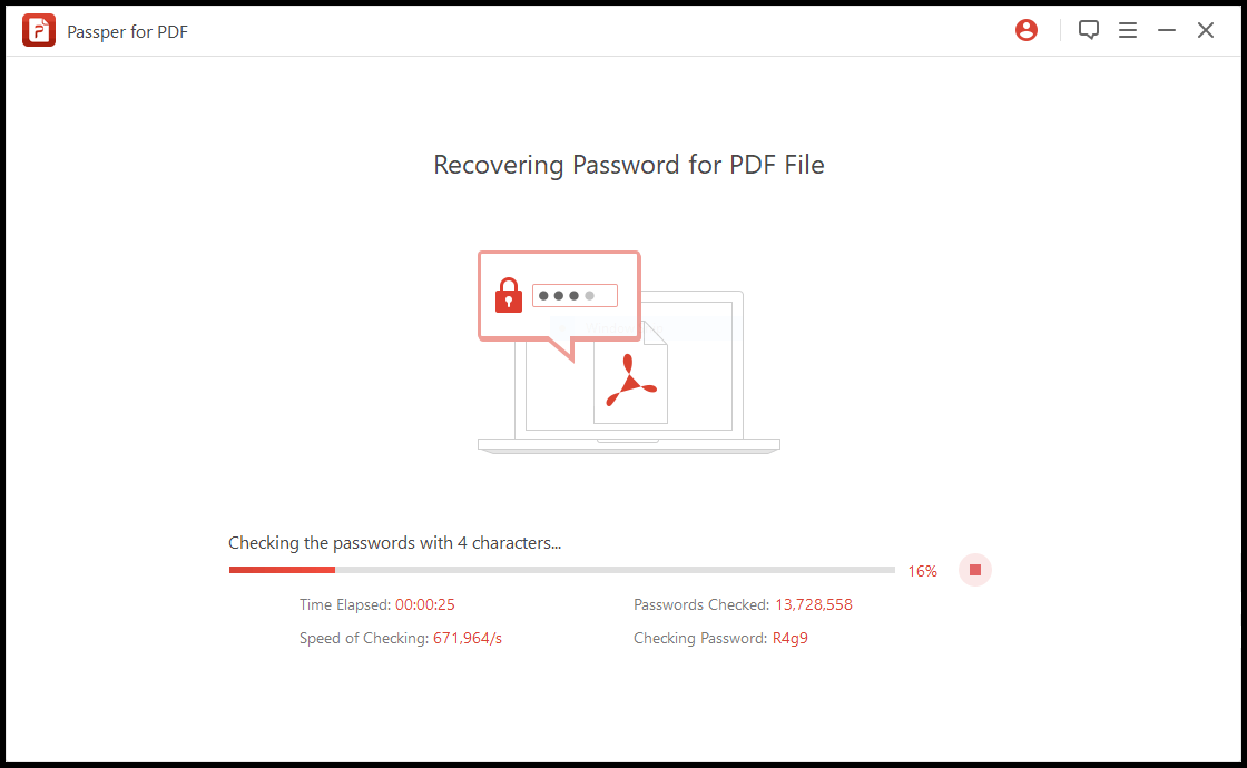 使用 Passper for PDF 恢复丢失的 PDF 密码