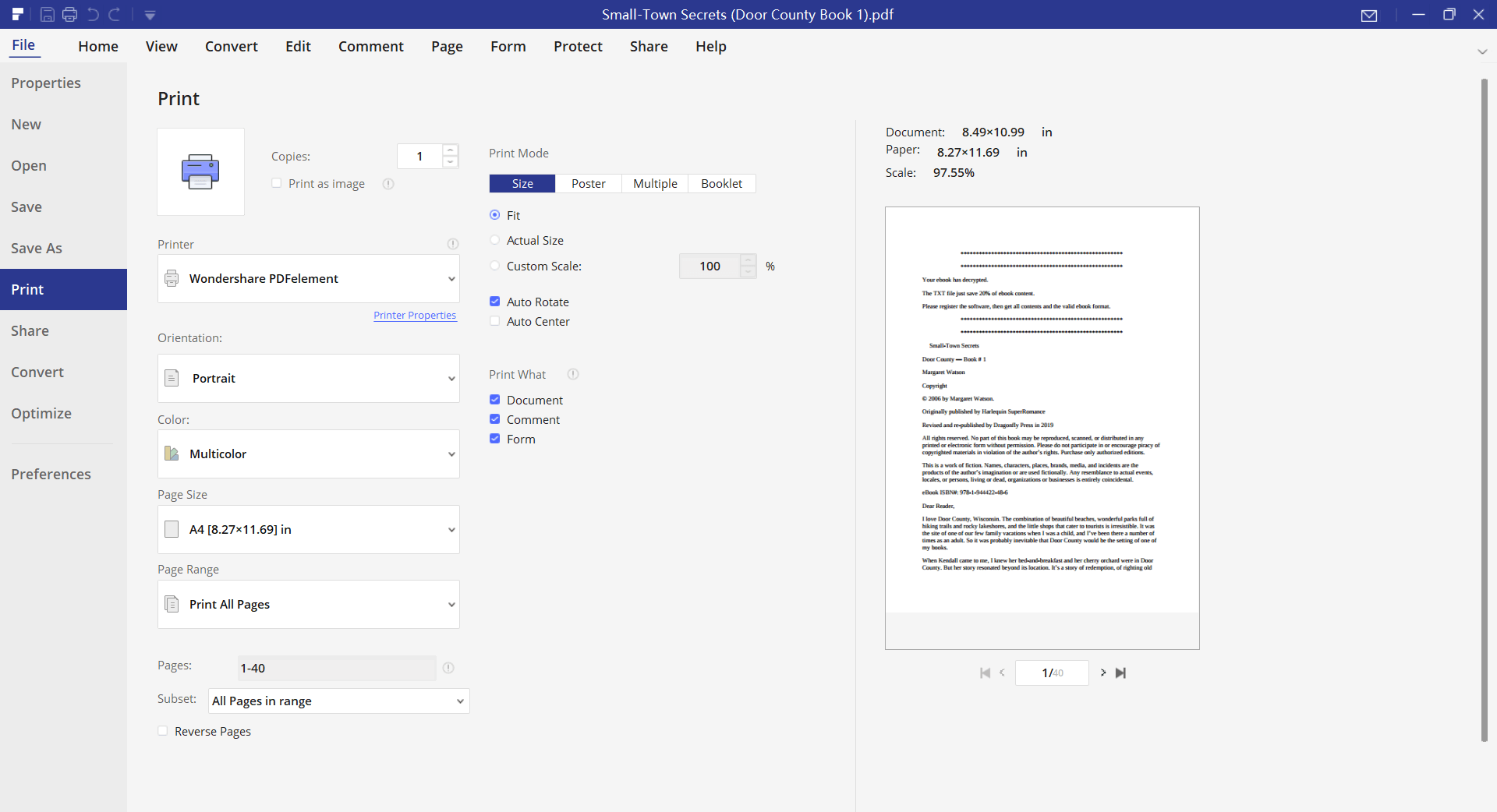 Uzu PDFelement por Presi de Kindle