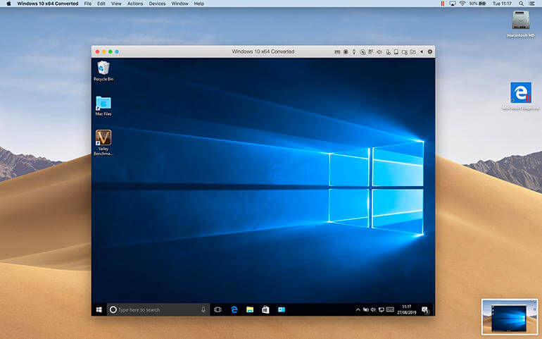 გაუშვით Windows Mac-ზე