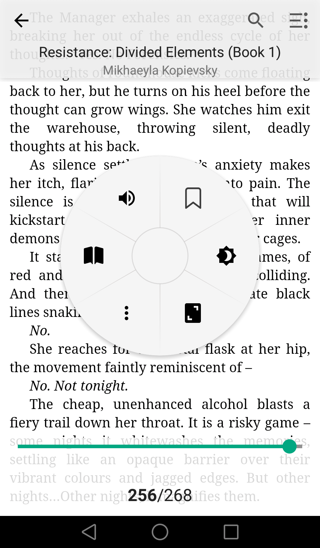setting section on pocketbook reader android
