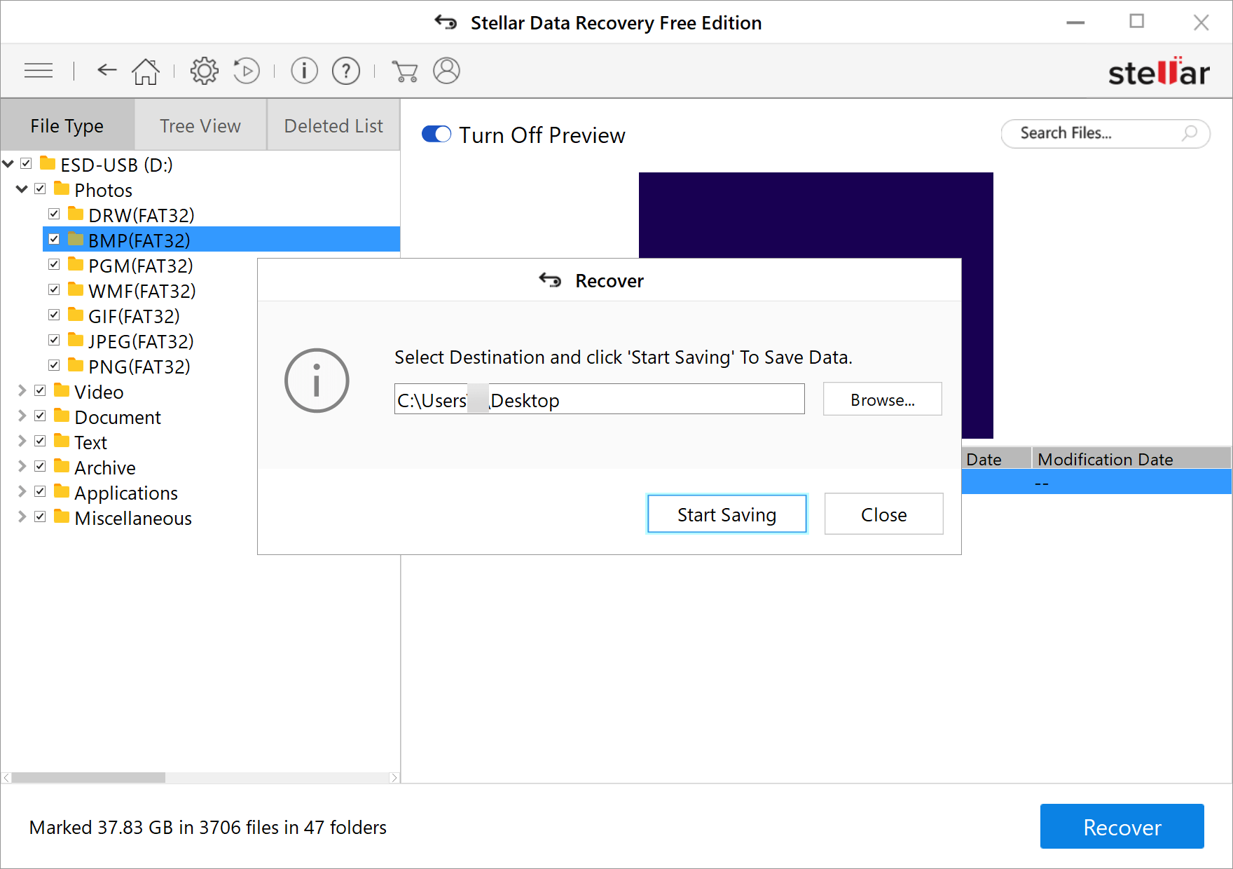 Start Recovering Deleted Files from USB