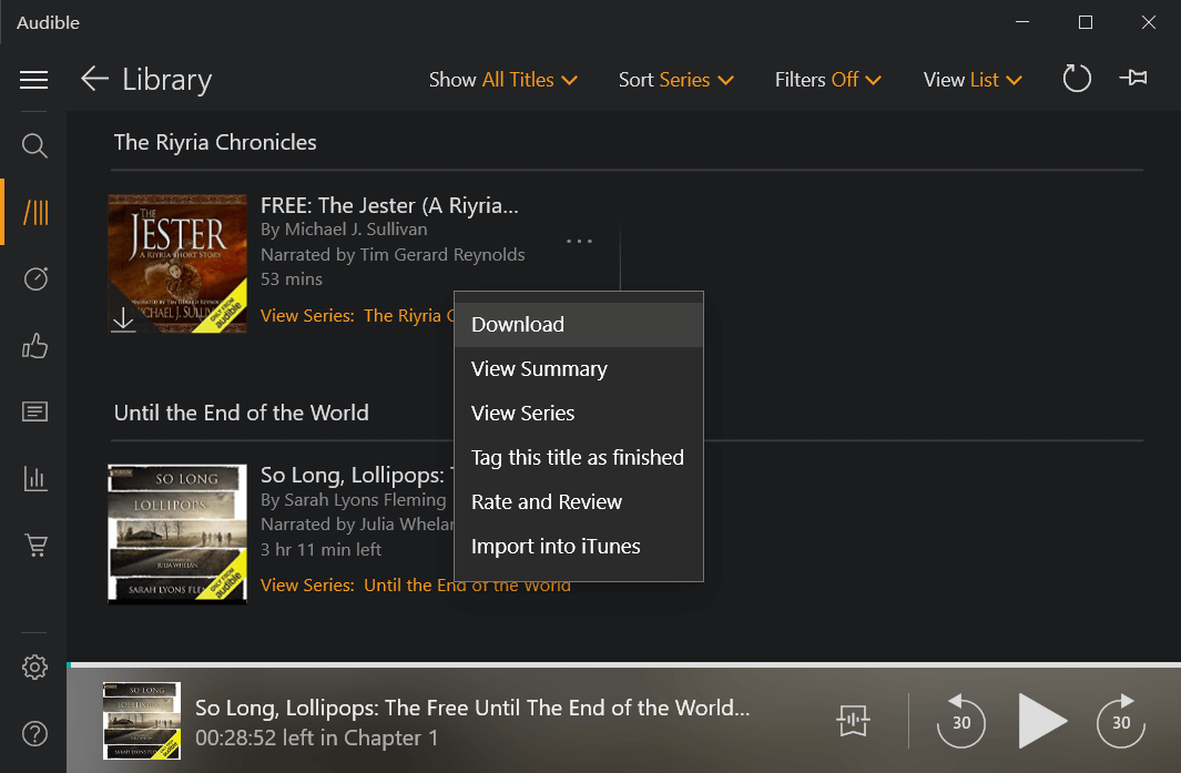 download audible books on windows 10